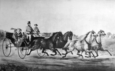 MINER, STEVENS & CO, voitures de première classe et chariot léger